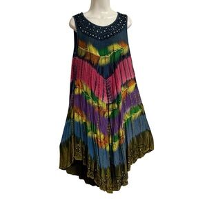 Riviera Sun SZ Medium Tie Dye Sequin Dress